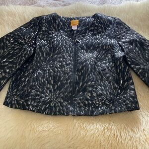 Elegant Black Floral Women's Jacket